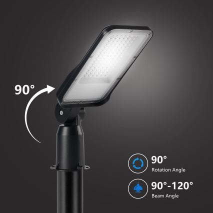 Brilagi - LED vanjska ulična svjetiljka s stupom i zglobom 3 m URBANLIGHT LED/50W/230V crna IP65