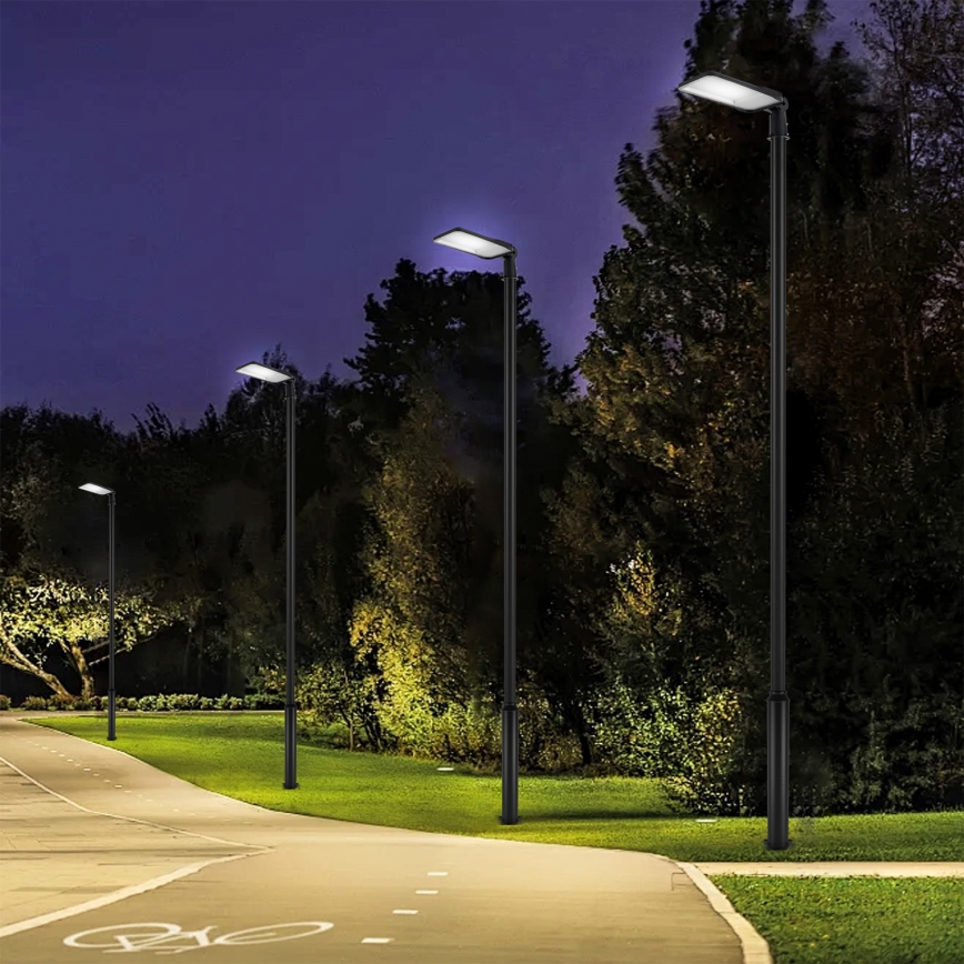 Brilagi - Vanjska ulična LED svjetiljka s 5 m stupom i zglobom URBANLIGHT LED/200W/230V crna IP65