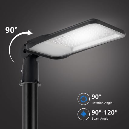 Brilagi - Vanjska ulična LED svjetiljka s 5 m stupom i zglobom URBANLIGHT LED/200W/230V crna IP65