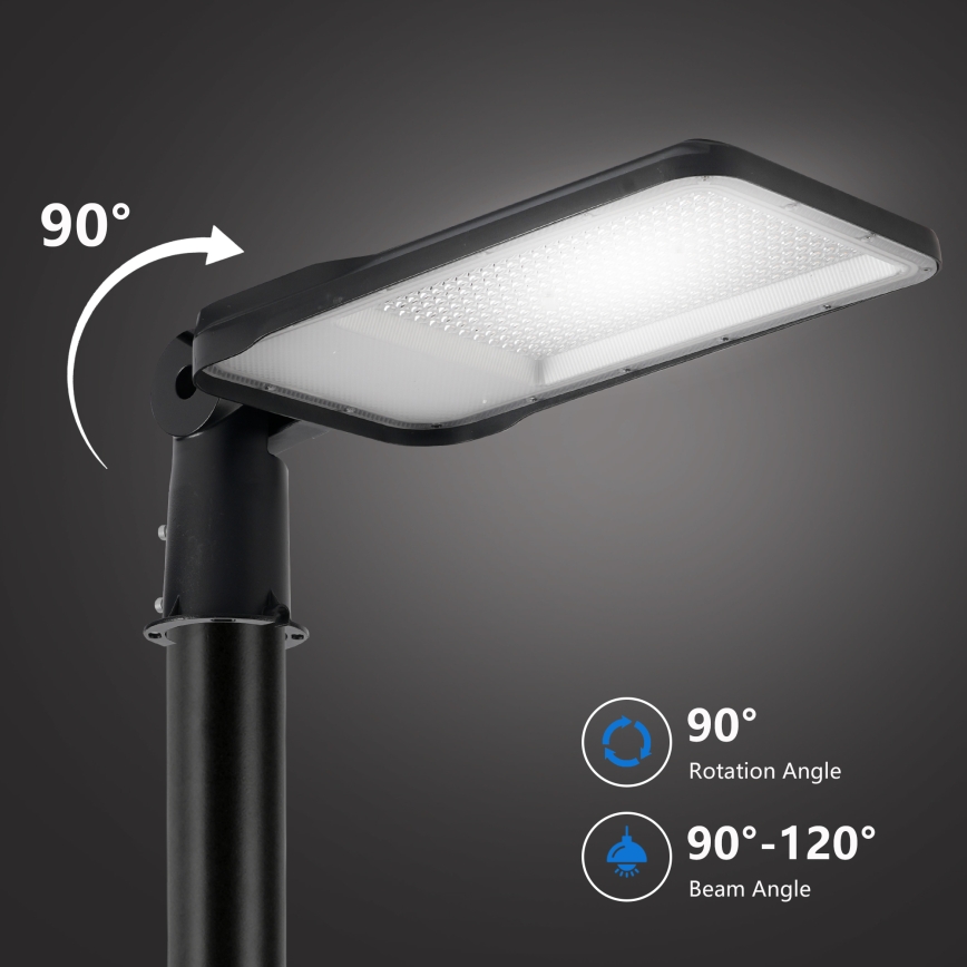 Brilagi - Vanjska ulična LED svjetiljka s 5 m stupom i zglobom URBANLIGHT LED/200W/230V crna IP65