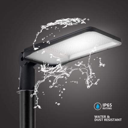 Brilagi - LED vanjska ulična lampa s stupom i zglobom 3 m URBANLIGHT LED/200W/230V crna IP65