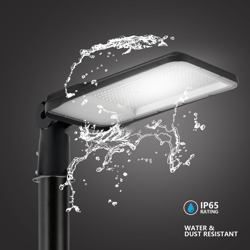 Brilagi - LED vanjska ulična lampa s stupom i zglobom 3 m URBANLIGHT LED/200W/230V crna IP65