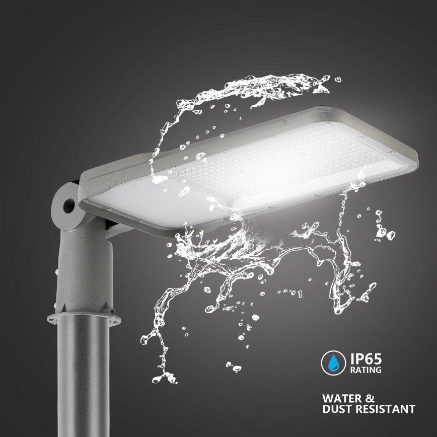 BRILAGI - LED vanjska ulična svjetiljka sa stupom i zglobom 3 m URBANLIGHT LED/200W/230V siva IP65