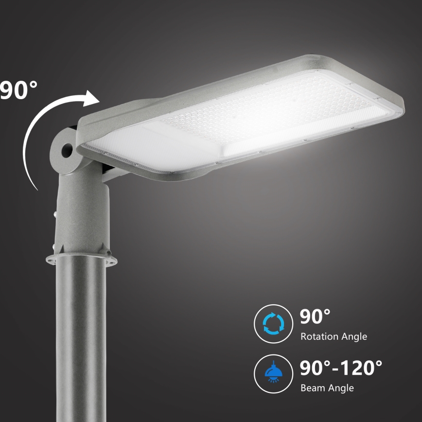 BRILAGI - LED vanjska ulična svjetiljka sa stupom i zglobom 3 m URBANLIGHT LED/200W/230V siva IP65