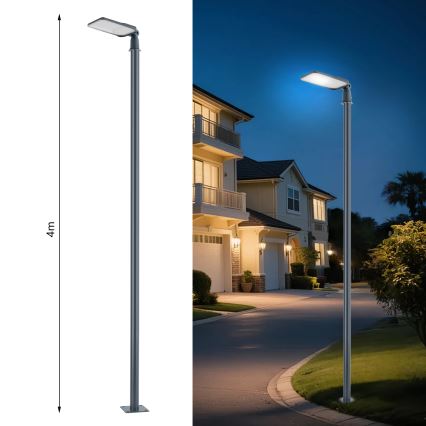 Brilagi - LED vanjska ulična svjetiljka sa stupom i zglobom 4 m URBANLIGHT LED/100W/230V antracit IP65