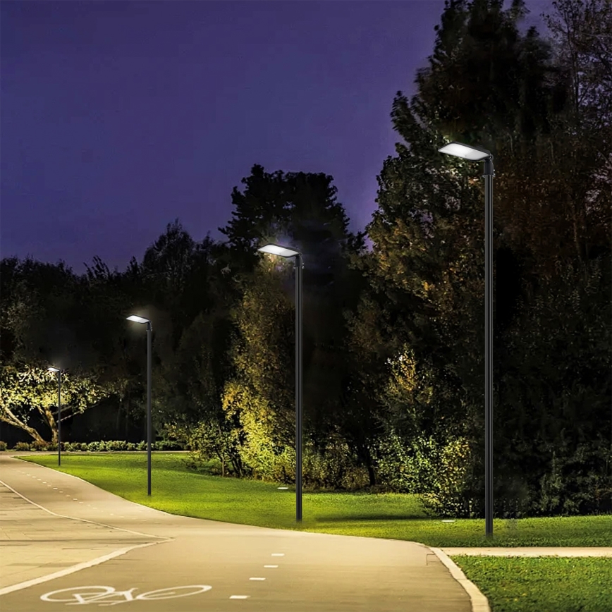Brilagi - LED vanjska ulična svjetiljka sa stupom i zglobom 4 m URBANLIGHT LED/100W/230V crna IP65