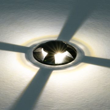 Brilagi - LED vanjska ukopna svjetiljka GROUNDRAY LED/1W/230V crna IP67