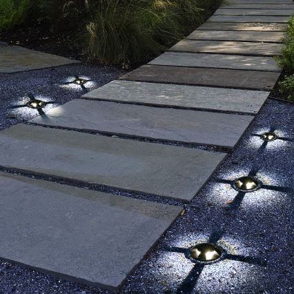 Brilagi - LED vanjska ukopna svjetiljka GROUNDRAY LED/1W/230V crna IP67