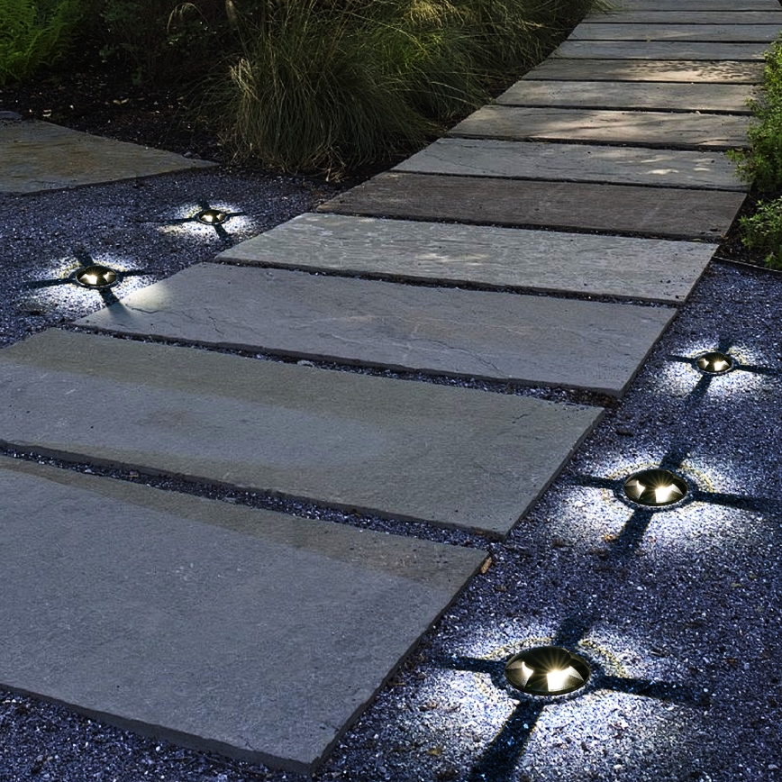 Brilagi - LED vanjska ukopna svjetiljka GROUNDRAY LED/1W/230V crna IP67