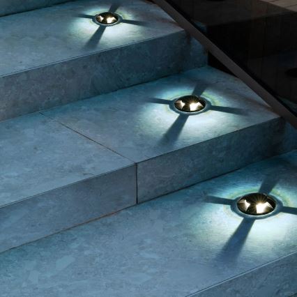 Brilagi - LED vanjska ukopna svjetiljka GROUNDRAY LED/1W/230V crna IP67