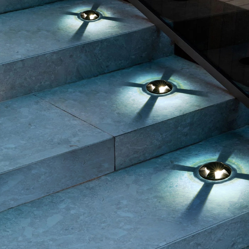 Brilagi - LED vanjska ukopna svjetiljka GROUNDRAY LED/1W/230V crna IP67