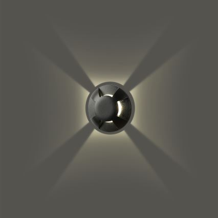 Brilagi - LED vanjska ukopna svjetiljka GROUNDRAY LED/1W/230V crna IP67