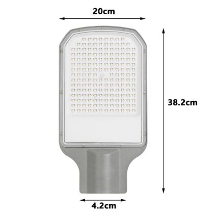 Brilagi - LED vanjska ulična lampa URBANLIGHT LED/100W/230V siva IP65