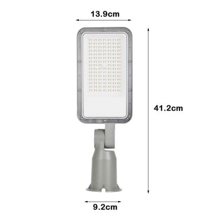 Brilagi - LED vanjska ulična svjetiljka s zglobom URBANLIGHT LED/50W/230V siva IP65