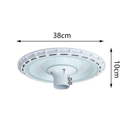Brilagi - LED vanjska ulična lampa sa stupom 3 m URBANSPARK LED/120W/230V bijela IP65