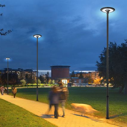 Brilagi - LED vanjska ulična svjetiljka s stupom visine 5 m URBANSPARK LED/120W/230V crna IP65