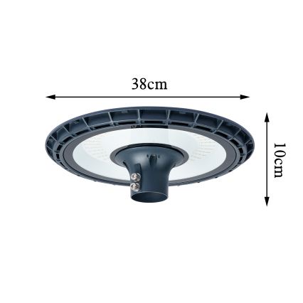 Brilagi - LED vanjska ulična svjetiljka sa stupom visine 5 m URBANSPARK LED/120W/230V antracitna IP65