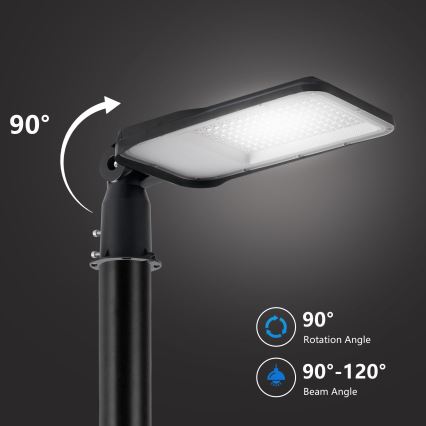 Brilagi - LED vanjska ulična svjetiljka s podesivim zglobom URBANLIGHT LED/100W/230V crna IP65