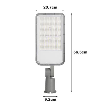 Brilagi - LED vanjska ulična svjetiljka s podesivim zglobom URBANLIGHT LED/200W/230V siva IP65