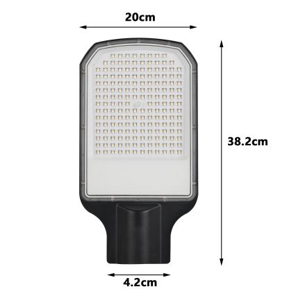 Brilagi - LED vanjska ulična svjetiljka URBANLIGHT LED/100W/230V crna IP65