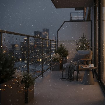 Brilagi - LED vanjska zavjesa 160xLED 7x2m IP44 topla bijela