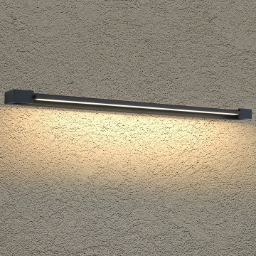 BRILAGI - LED Vanjska zidna svjetiljka AQUA LINE LED/36W/230V 120 cm IP44 crna CRI 90