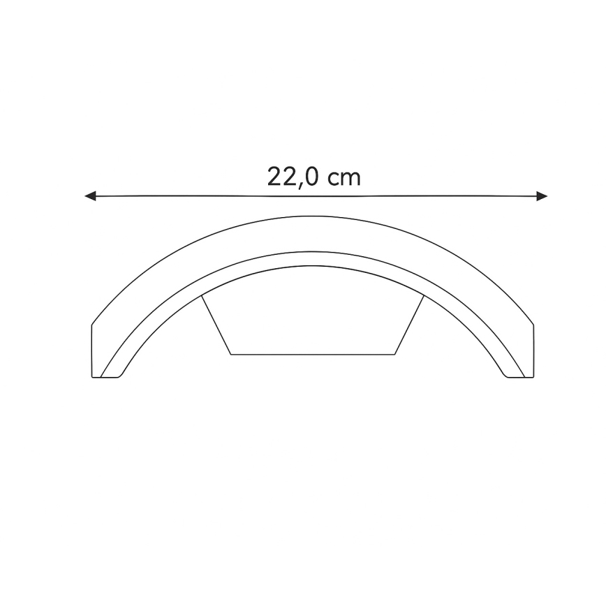 Brilagi - LED Vanjska zidna svjetiljka ARCELO LED/8W/230V IP54