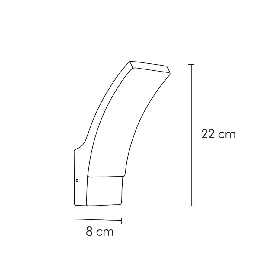 Brilagi - LED Vanjska zidna svjetiljka ARCELO LED/9W/230V IP44