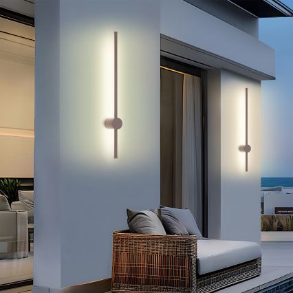 Brilagi - LED vanjska zidna svjetiljka AURA LED/12W/230V 3000K IP54 65 cm smeđa CRI 90