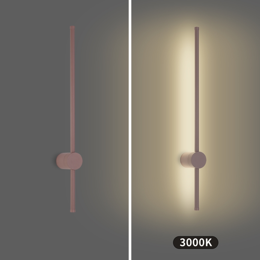 Brilagi - LED vanjska zidna svjetiljka AURA LED/12W/230V 3000K IP54 65 cm smeđa CRI 90