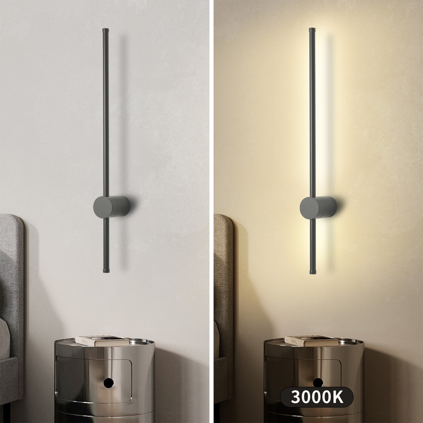 Brilagi - Vanjsko zidno svjetlo AURA LED/12W/230V 3000K IP54 65 cm antracit