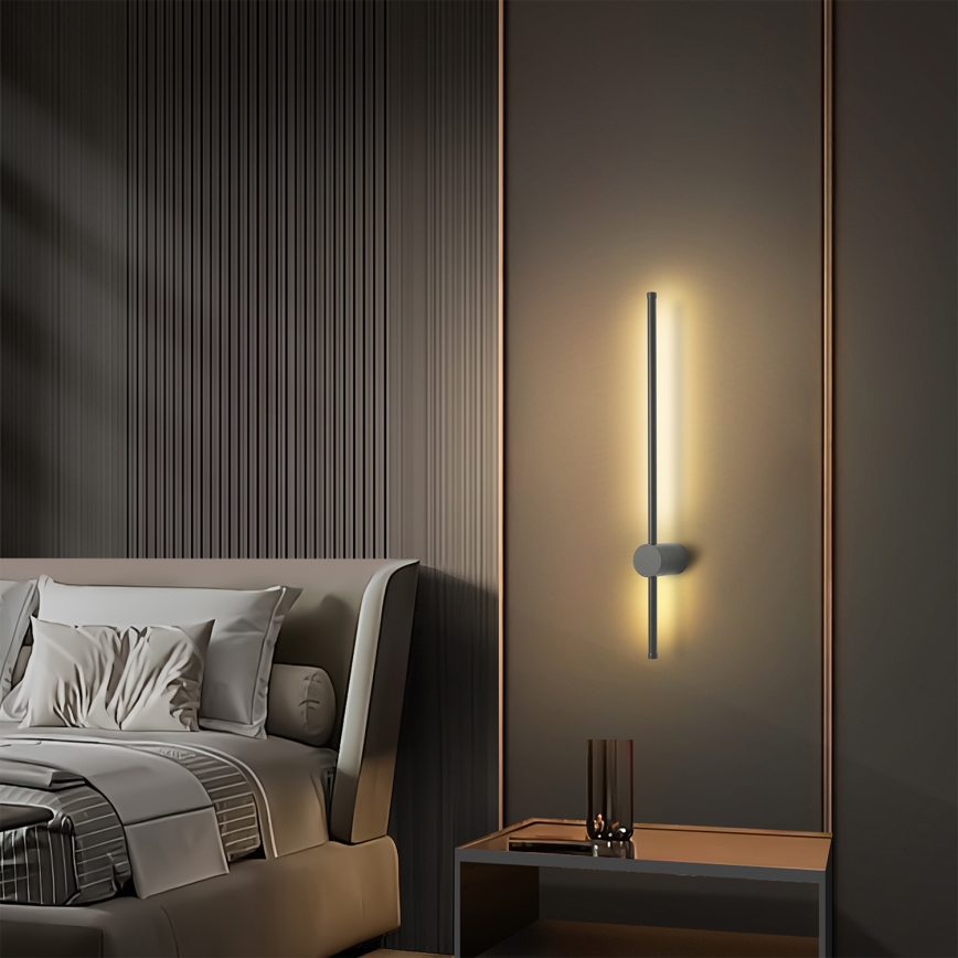 Brilagi - Vanjsko zidno svjetlo AURA LED/12W/230V 3000K IP54 65 cm antracit