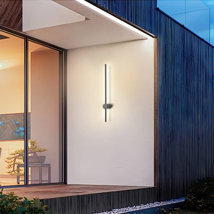 Brilagi - Vanjsko zidno svjetlo AURA LED/12W/230V 3000K IP54 65 cm antracit