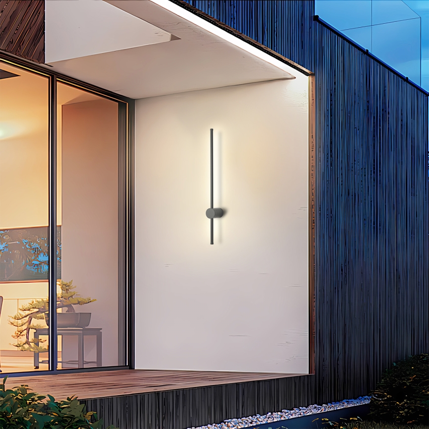 Brilagi - Vanjsko zidno svjetlo AURA LED/12W/230V 3000K IP54 65 cm antracit