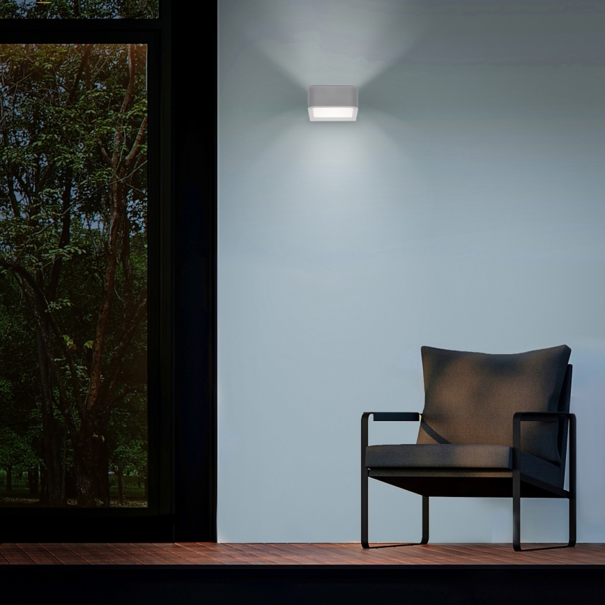 Brilagi - LED Vanjska zidna svjetiljka BARI LED/7W/230V 3000/4000/6000K bijela IP54