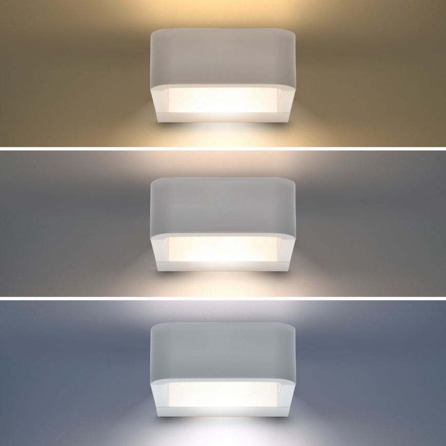Brilagi - LED Vanjska zidna svjetiljka BARI LED/7W/230V 3000/4000/6000K bijela IP54