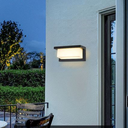 Brilagi - LED Vanjska zidna svjetiljka BRICKY LED/12W/230V crna IP54