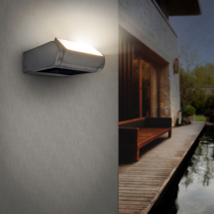 Brilagi - LED Vanjska zidna svjetiljka CROTONE LED/7W/230V antracit IP54