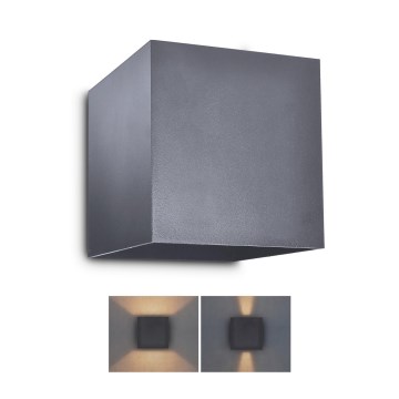 Brilagi - LED Vanjska zidna svjetiljka CUBE LED/6W/230V antracit IP54