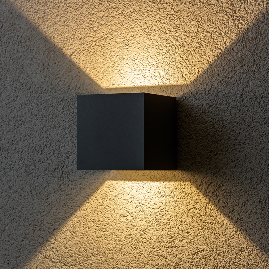 Brilagi - LED Vanjska zidna svjetiljka CUBE LED/6W/230V antracit IP54