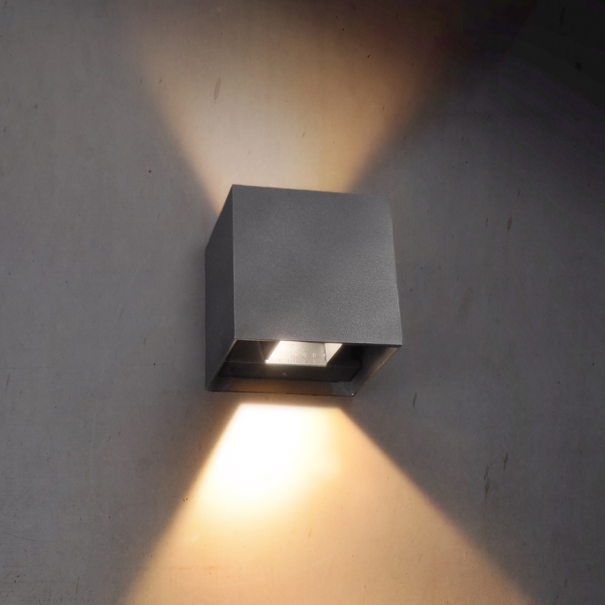 Brilagi - LED Vanjska zidna svjetiljka CUBE LED/6W/230V antracit IP54