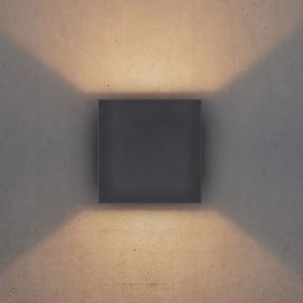 Brilagi - LED Vanjska zidna svjetiljka CUBE LED/6W/230V antracit IP54