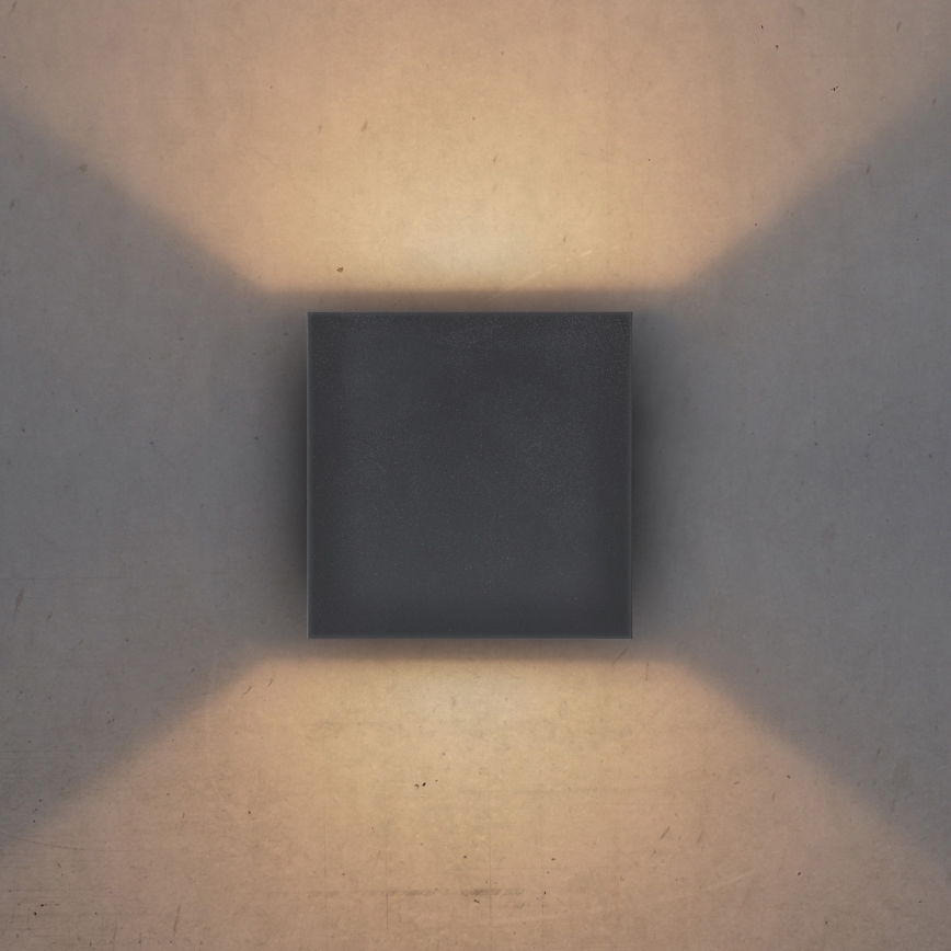 Brilagi - LED Vanjska zidna svjetiljka CUBE LED/6W/230V antracit IP54