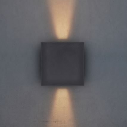 Brilagi - LED Vanjska zidna svjetiljka CUBE LED/6W/230V antracit IP54