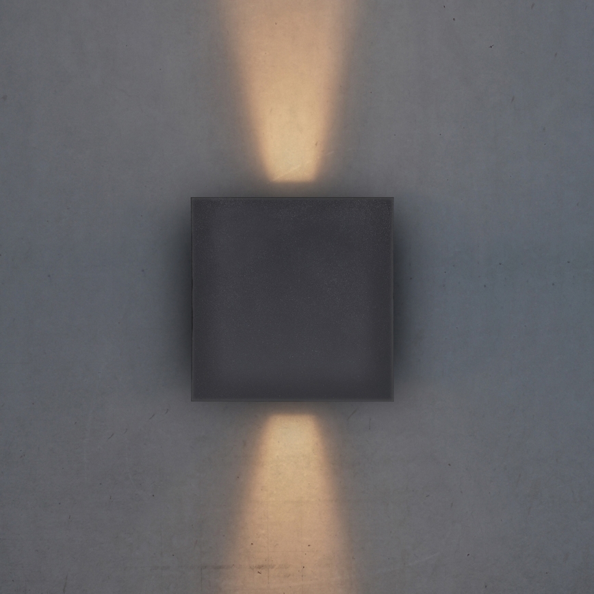 Brilagi - LED Vanjska zidna svjetiljka CUBE LED/6W/230V antracit IP54