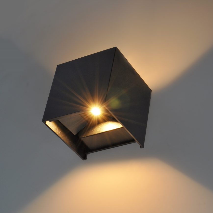 Brilagi - LED Vanjska zidna svjetiljka CUBE LED/6W/230V IP54