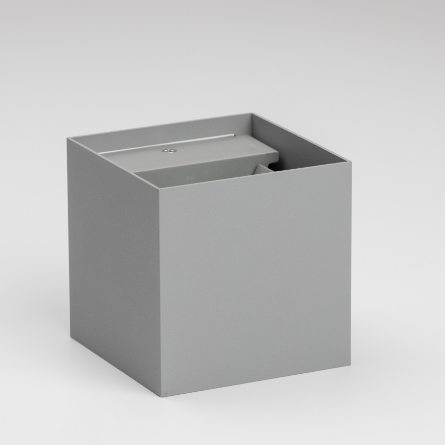 Brilagi - LED Vanjska zidna svjetiljka CUBE LED/6W/230V siva IP54