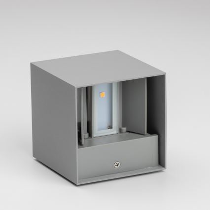 Brilagi - LED Vanjska zidna svjetiljka CUBE LED/6W/230V siva IP54