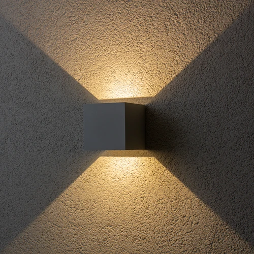 Brilagi - LED Vanjska zidna svjetiljka CUBE LED/6W/230V siva IP54