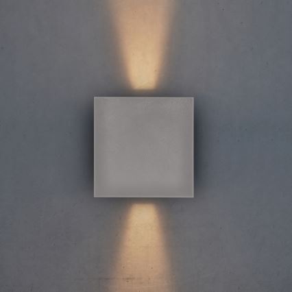 Brilagi - LED Vanjska zidna svjetiljka CUBE LED/6W/230V siva IP54